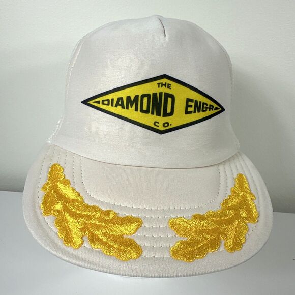 Diamond Engineer Co Logo Trucker Mesh Snapback Adjustable Hat Cap The Winner USA - Picture 1 of 13